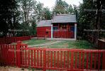 Red Picket fence, Weaverville, CNCV02P09_02.1731