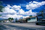 Clouds, cumulus, buildings, shops, Highway 395, cars, CNCV02P14_11