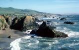 Rocky Coastline, north of, Bodega Bay, Pacific Ocean, Sonoma County, 1978, 1970s, CNCV03P13_10