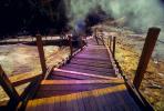 Sulfer Cauldron, Steps, Stairs, Walkway, Geothermal Feature, steam