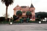 Gingerbread Mansion, Victorian Building, Gardens, Manicured Bushes, Shrubs, CNCV05P13_18