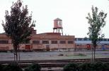 water tower, building, railroad tracks, CNCV07P14_13