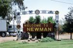 Welcome Sign, City of Newman, Stanislaus County, CNCV08P01_16