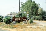 Welcome Sign, City of Newman, Stanislaus County, CNCV08P02_07
