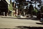 Cars, Downtown Carmel, Trees, Buildings, Ivy, 1950s, CNCV09P10_06