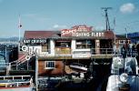 Sam's Fishing Fleet, Bay Cruises, docks, boats, pier, building, 1950s