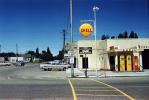 Shell Gas Station, Vern Underdahi, Cars, 1950s