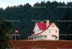Lighthouse Keepers Home, Heceta Head Lighthouse, Oregon, West Coast, Pacific Ocean, CNOV01P02_16.1733