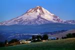 Early Morning Mount Hood, Houses, early morning