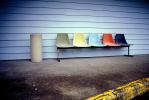 Chairs, Colorful, Sidewalk, North Bend, CNOV01P14_14