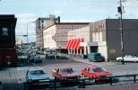 Buildings, Stores, Cars, vehicles, automobiles, Ken Schonefeld Furniture, Olympia, 1982, 1980s, CNTV02P14_16