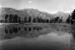 Pond, reflection, Teton Mountain Range, Snake River Ranch, CNW66V01P08_10