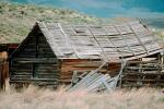 Log Cabin, Decaying Barn, building, house, fence, decay, rural, CNWV01P03_15.0897