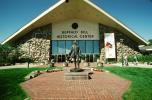 Buffalo Bill Cody Historical Center, Statue, Building, Cody, Wyoming, CNWV01P03_18