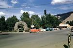 Jackson, town square, antler arch, George Washington Memorial Park, Cars, vehicles, automobiles, 1960s, CNWV01P05_03