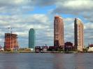 Long Island City Highrise Buildings, Long Island Ferry Docks, landing, Queens, East River