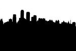 Manhattan Cityscape Silhouette, CNYD01_125M