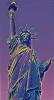 Liberty in a purple being of color, Abstract, CNYD02_015