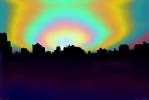 Psychedelic Manhattan psyscape