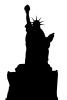 Statue Of Liberty silhouette, logo, shape, 1950s, CNYPCD1187_085M
