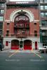 Fire House, building, firehouse, garage doors, arch, Manhattan, CNYV01P11_13.1734