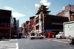 Chinatown, taxi cab, cars, buildings, Downtown Manhattan, CNYV01P14_01