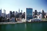 United Nations Headquarters, buildings, midtown Manhattan, East River, East-River, CNYV02P01_14