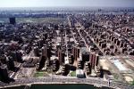 Uptown Manhattan, buildings, East River, Hudson River, East-River
