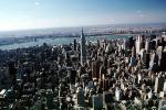 Empire State Building, Hudson River, buildings, skyscrapers, midtown Manhattan