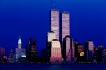 World Trade Center, Two World Financial Center, New York City, Manhattan, Twilight, Dusk, Dawn, CNYV02P06_18