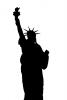 Statue Of Liberty silhouette, logo, shape