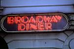 art-deco, Broadway Diner, Neon Sign, Midtown, Manhattan, 27 November 1989