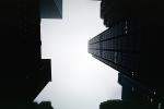 looking-up, buildings, Midtown Manhattan, 28 November 1989