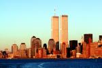 World Trade Center, Sunset, Sunclipse, Hudson River, CNYV04P03_08
