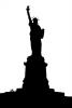 Statue Of Liberty silhouette, logo, shape, CNYV04P06_07M
