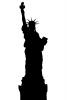 Statue Of Liberty silhouette, logo, shape, CNYV04P06_10BM