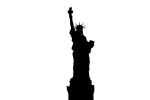 Statue Of Liberty silhouette, logo, shape, CNYV04P06_10M