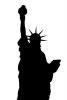 Statue Of Liberty silhouette, logo, shape, CNYV04P06_15M