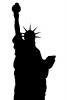 Statue Of Liberty silhouette, 3 December 1989