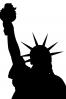 Statue Of Liberty silhouette, logo, shape, CNYV04P13_16M