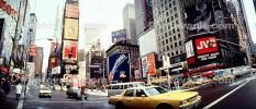 Times Square, Panorama, Buildings, cityscape, cars, winter, wintertime, automobile, vehicles