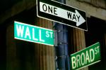 Wall Street, one way, downtown Manhattan