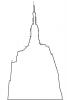Empire State Building, New York City, outline, line drawing, shape, CNYV05P10_14O