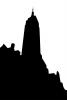 Empire State Building, New York City silhouette, logo, shape, CNYV05P10_15M