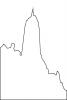 Empire State Building, New York City, outline, line drawing, shape, CNYV05P10_15O