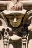 Fireman bar-Relief, Man, Face, Hat, CNYV05P11_10.1735