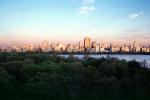 Skyscrapers, Buildings, Central Park, lake, summertime, summer, trees, Manhattan, CNYV06P01_06