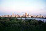 Skyscrapers, Buildings, Central Park, lake, summertime, summer, trees, Manhattan, CNYV06P01_09