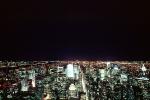Skyscrapers, Buildings, skyline, cityscape, evening, nighttime, night, Manhattan, CNYV06P01_12