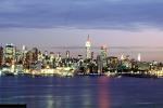 Cityscape, Skyline, Skyscrapers, night, nighttime, Manhattan, CNYV06P03_08